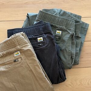 BUNDLE of 3 Vuori Ripstop Climber Pants Cotton Stretch Utility Men's Size Large